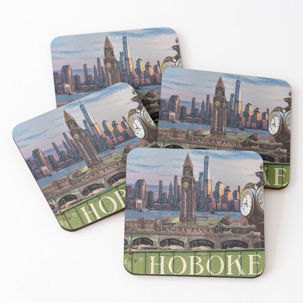Item preview, Hoboken New jersey waterfront NJ art designed and sold by Homedecormmd.