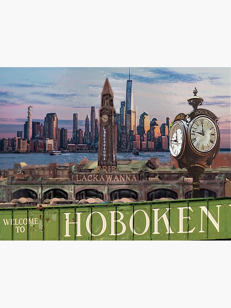 "Hoboken New jersey waterfront NJ art" Poster for Sale by Homedecormmd