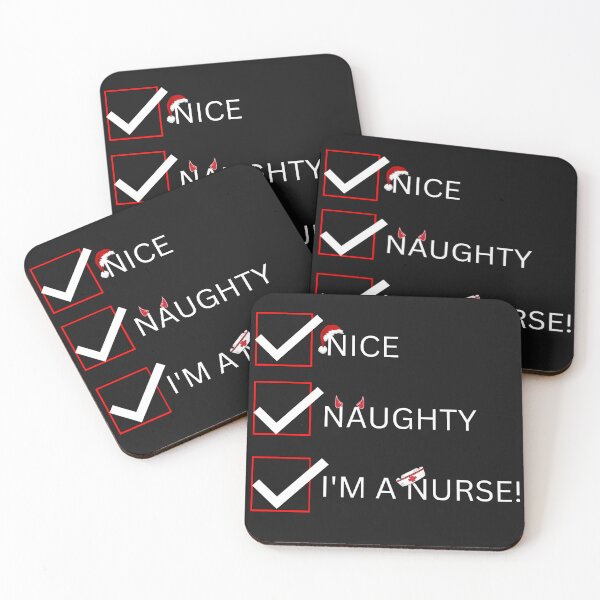 Item preview, Nice, Naughty, I am a Nurse T-Shirt designed and sold by MerryHillStudio.