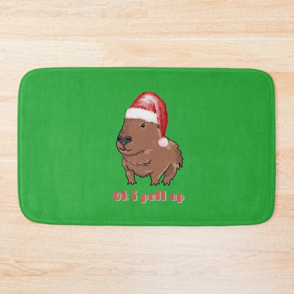 Item preview, Ok I Pull Up Capybara Meme Christmas Edition designed and sold by RoserinArt.