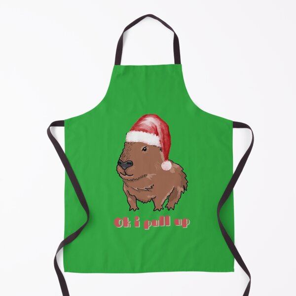Item preview, Ok I Pull Up Capybara Meme Christmas Edition designed and sold by RoserinArt.