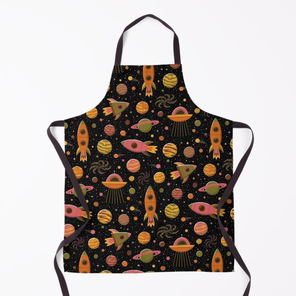 Item preview, Retro Space Ride with rockets, planets, stars, comets in comic book style designed and sold by Portia Monberg.