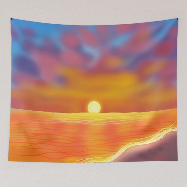Item preview, Ocean Sunset Landscape designed and sold by DreamFruit11.