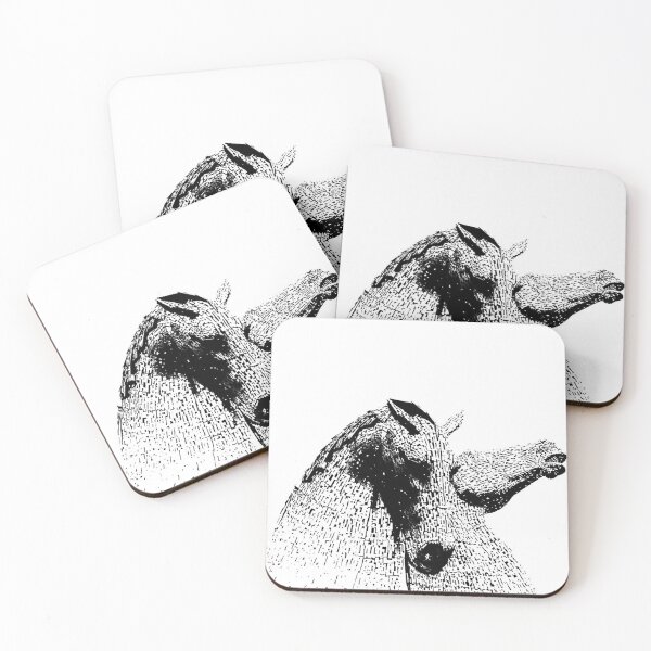 Item preview, SilhouetteThe kelpies Helix Country Park Falkirk Scotland designed and sold by Stravaigin.