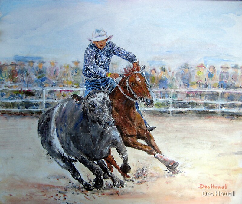 Campdrafting By Des Howell Redbubble