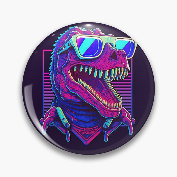 Item preview, Neon Cyberpunk T-Rex designed and sold by ChasmicArt.
