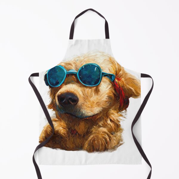 Item preview, Golden retriever sunglasses portrait designed and sold by megabytesArt.