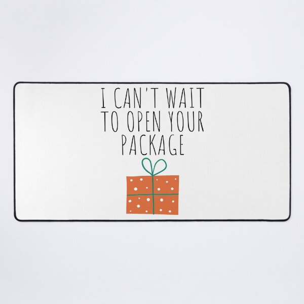 Item preview, Christmas Humor. Rude, Offensive, Inappropriate Christmas Card. I Can't Wait To Open Your Package designed and sold by That Cheeky Tee.