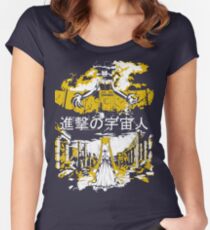 Attack on Moon - Alien Advance Women's Fitted Scoop T-Shirt