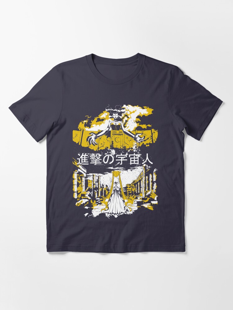 Thumbnail 2 of 7, Essential T-Shirt, Attack on Moon - Alien Advance designed and sold by Gilles Bone.