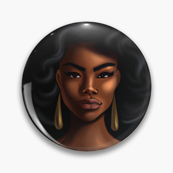 Item preview, Melanin Queen With Big Black Curls designed and sold by Sapphire597.
