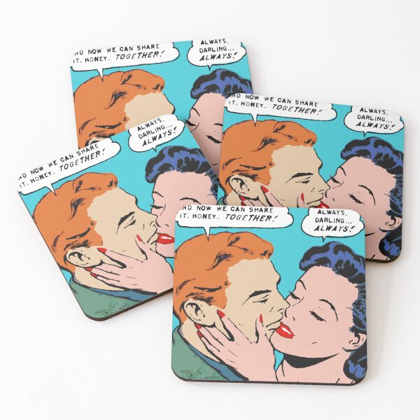 Item preview, Loving and kissing | pop art aesthetics  designed and sold by spinolator.