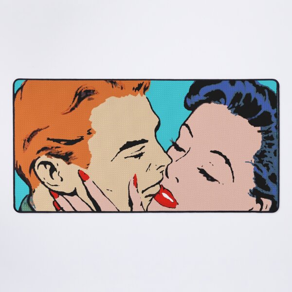 Item preview, Loving and kissing | pop art aesthetics  designed and sold by spinolator.