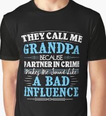 Camiseta gráfica Me llaman abuelo porque soy un compañero de crimen