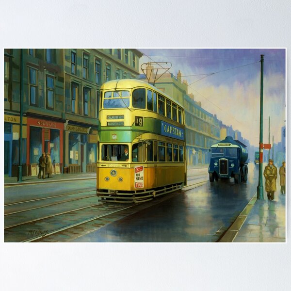 Glasgow tram. Poster