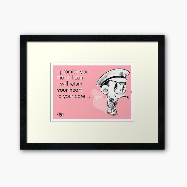 Valentine's Little Captain Nicholls Lámina enmarcada