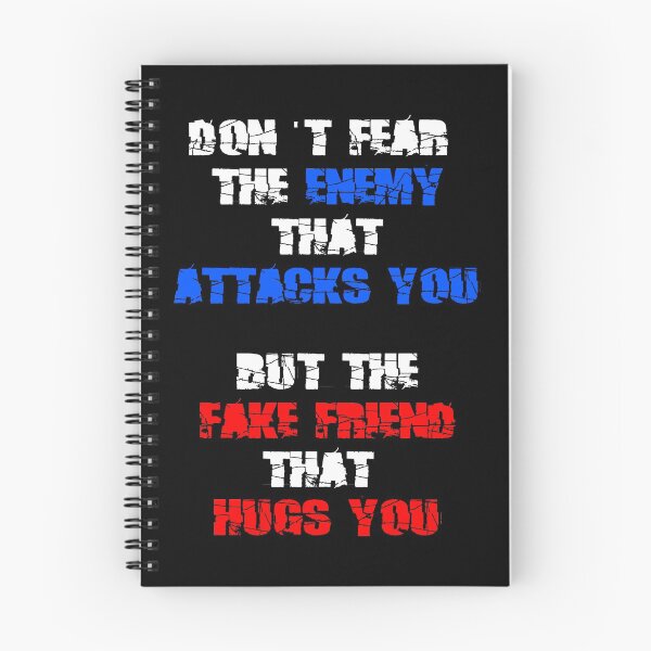 Item preview, Enemy and friend, no fears designed and sold by ideasfinder.