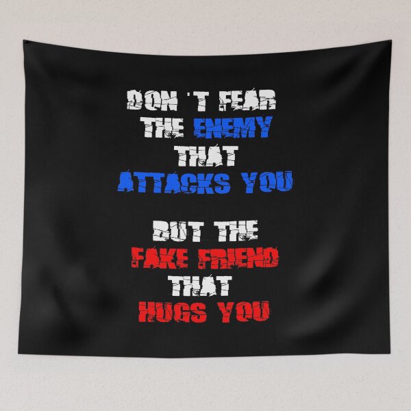 Item preview, Enemy and friend, no fears designed and sold by ideasfinder.