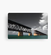 Old Bahia Honda Bridge Canvas Print