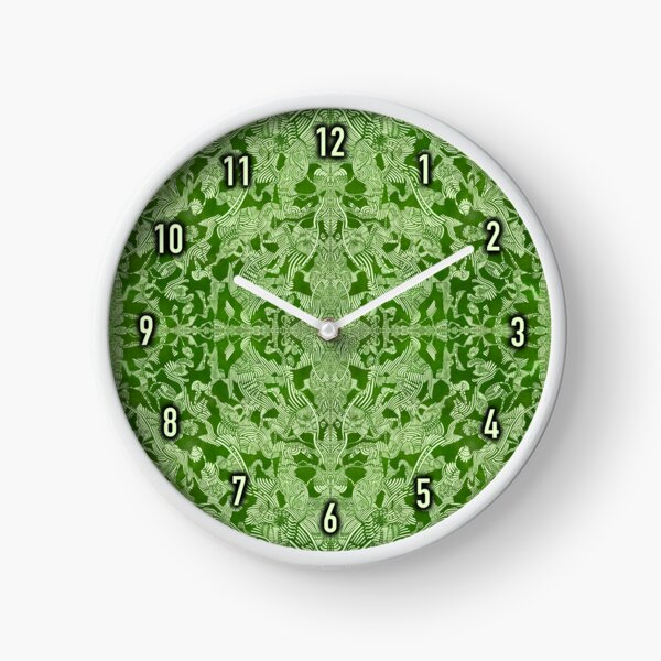 Green Path - Zen Pattern Clock