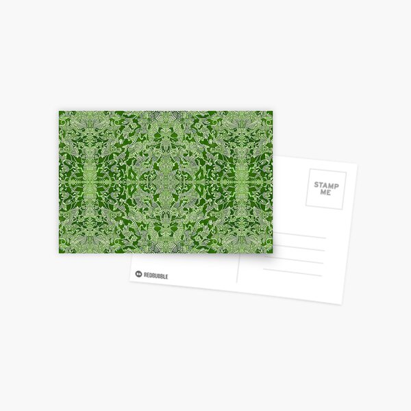 Green Path - Zen Pattern Postcard