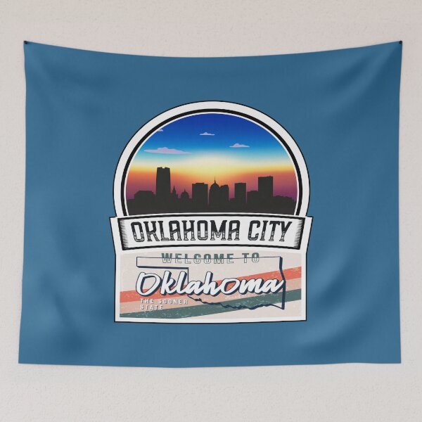 Item preview, Oklahoma City, Welcome to Oklahoma, The Sooner State | Oklahoma State and Cities Series -14 designed and sold by WorldStateArt.