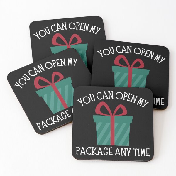 Item preview, Christmas Humor. Rude, Offensive, Inappropriate Christmas Card. You Can Open My Package Any Time designed and sold by That Cheeky Tee.