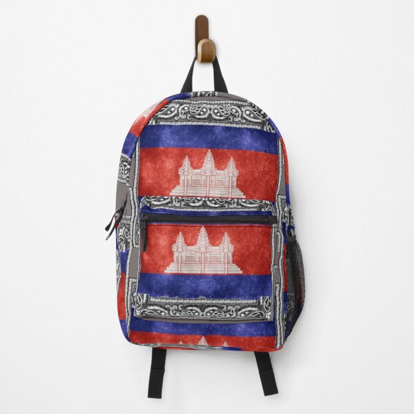 Item preview, Gray Bandana Cambodia Flag - Cool Apparel designed and sold by DeeSignTShirts.