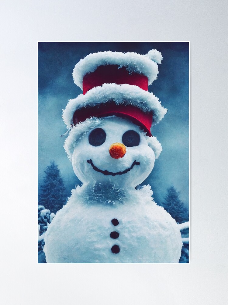 Christmas Sweatshirt/ Blue Victorian Snowman Let It Snow Winter