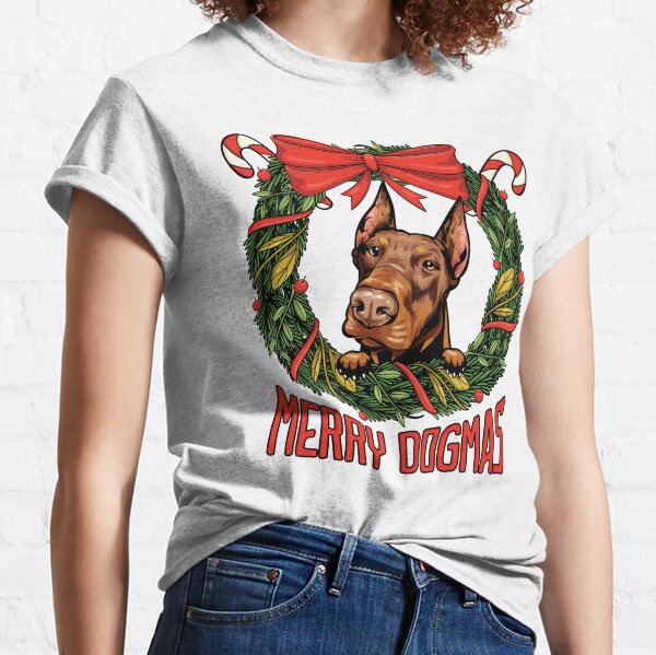 doberman christmas shirt