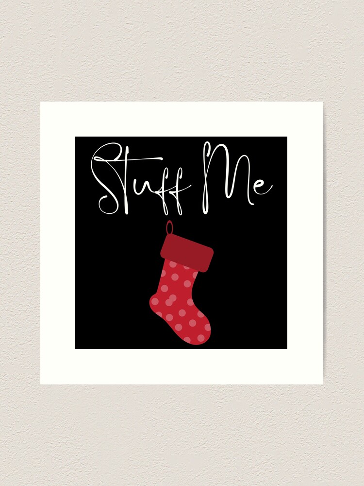 Stuff Me. Christmas Humor. Rude, Offensive, Inappropriate Christmas Stocking  Design In Red - Christmas Humor - Tapestry
