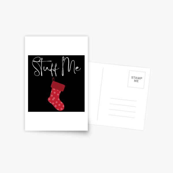 Stuff Me. Christmas Humor. Rude, Offensive, Inappropriate Christmas Stocking  Design In Red - Christmas Humor - Tapestry