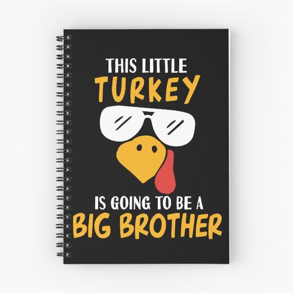 Item preview, Little Turkey Going To Be Big Brother Thanksgiving Pregnancy Gift designed and sold by TMelonShop.