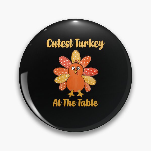 Item preview, Cutest Turkey At The Table Funny Thanksgiving Turkey Autumn Gift designed and sold by TMelonShop.