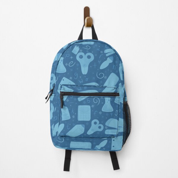 Item preview, School Supplies Endless Pattern Monochrome Blue designed and sold by quirkycounselor.