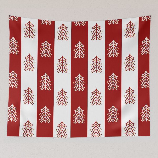 Item preview, Red and white Christmas tree stripes designed and sold by Home Cyn Home.
