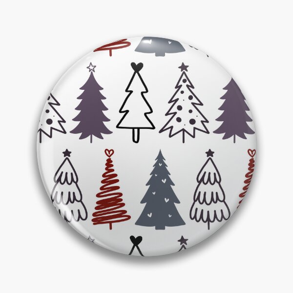 Item preview, Pretty & Festive Christmas Trees Repeated Pattern - Red Tree designed and sold by PearlMoonGrapes.