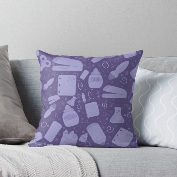 Item preview, School Supplies Endless Pattern Monochrome Purple designed and sold by quirkycounselor.