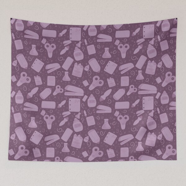 Item preview, School Supplies Endless Pattern Monochrome Maroon designed and sold by quirkycounselor.