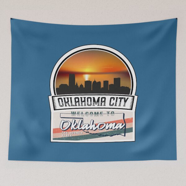 Item preview, Oklahoma City, Welcome to Oklahoma, The Sooner State | Oklahoma State and Cities Series -16 designed and sold by WorldStateArt.