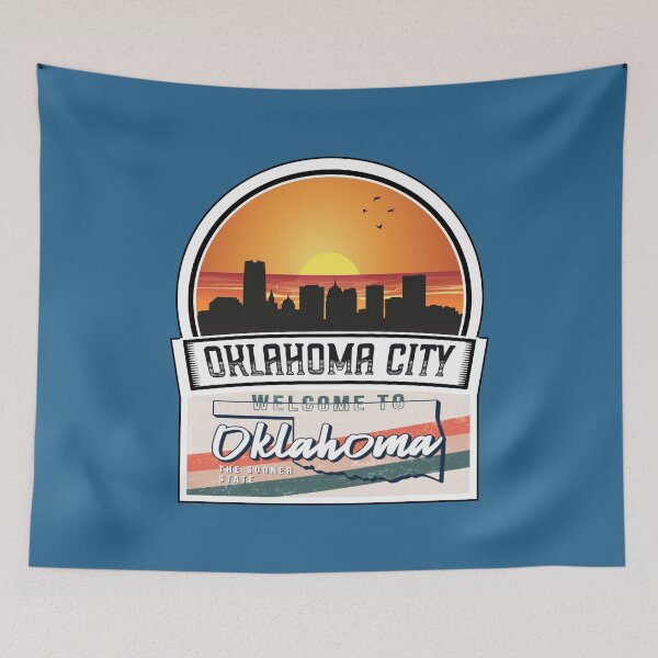Item preview, Oklahoma City, Welcome to Oklahoma, The Sooner State | Oklahoma State and Cities Series -17 designed and sold by WorldStateArt.