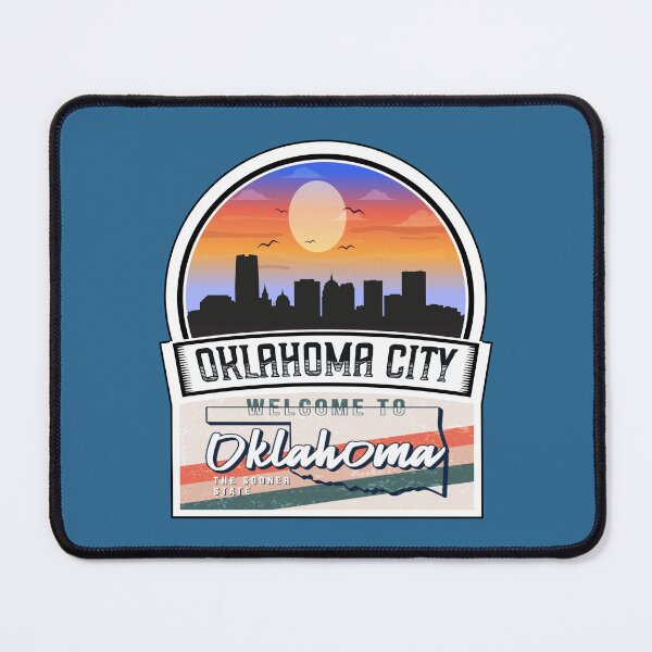 Item preview, Oklahoma City, Welcome to Oklahoma, The Sooner State | Oklahoma State and Cities Series -18 designed and sold by WorldStateArt.