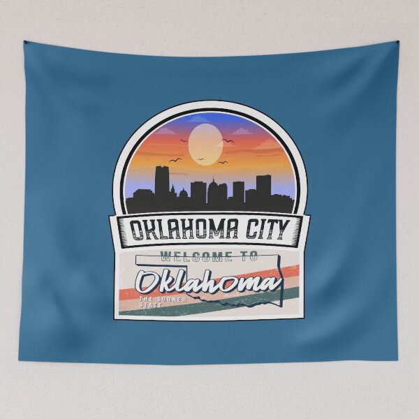 Item preview, Oklahoma City, Welcome to Oklahoma, The Sooner State | Oklahoma State and Cities Series -18 designed and sold by WorldStateArt.