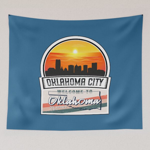 Item preview, Oklahoma City, Welcome to Oklahoma, The Sooner State | Oklahoma State and Cities Series -19 designed and sold by WorldStateArt.