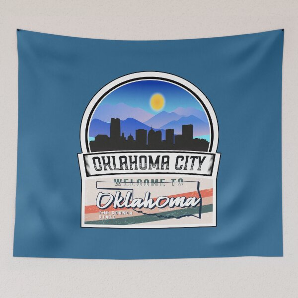 Item preview, Oklahoma City, Welcome to Oklahoma, The Sooner State | Oklahoma State and Cities Series -20 designed and sold by WorldStateArt.