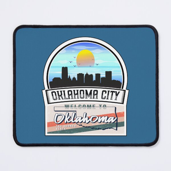 Item preview, Oklahoma City, Welcome to Oklahoma, The Sooner State | Oklahoma State and Cities Series -21 designed and sold by WorldStateArt.
