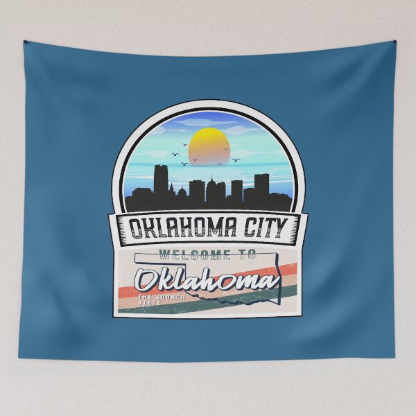 Item preview, Oklahoma City, Welcome to Oklahoma, The Sooner State | Oklahoma State and Cities Series -21 designed and sold by WorldStateArt.