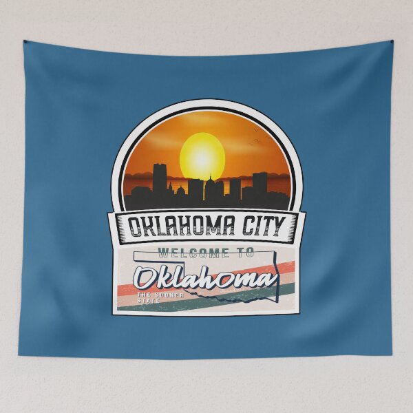 Item preview, Copy of Oklahoma City, Welcome to Oklahoma, The Sooner State | Oklahoma State and Cities Series -22 designed and sold by WorldStateArt.