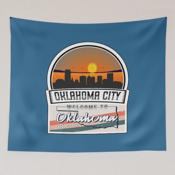 Item preview, Oklahoma City, Welcome to Oklahoma, The Sooner State | Oklahoma State and Cities Series -23 designed and sold by WorldStateArt.