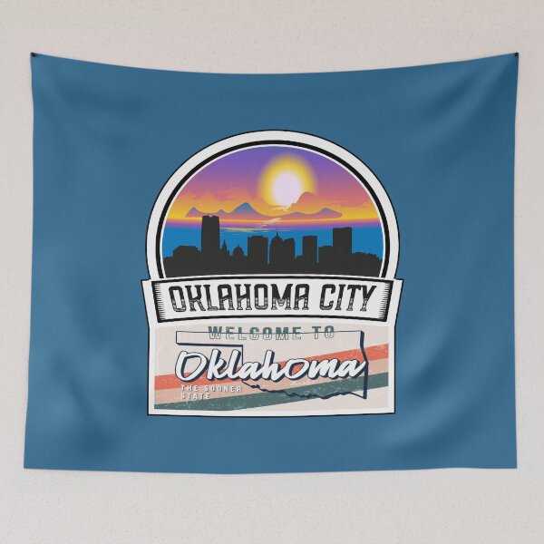 Item preview, Oklahoma City, Welcome to Oklahoma, The Sooner State | Oklahoma State and Cities Series -25 designed and sold by WorldStateArt.